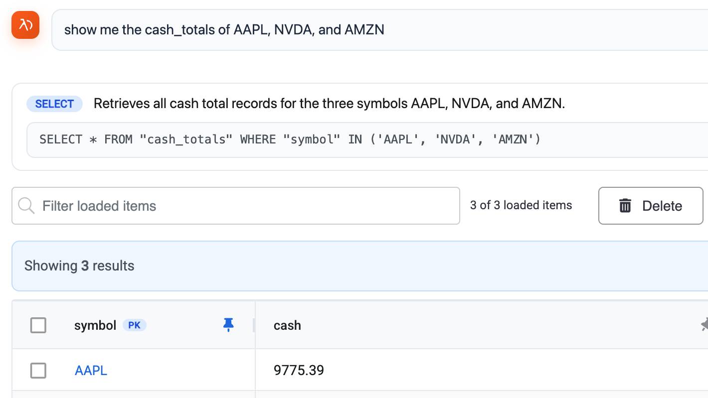 Plain-English request translated into a SELECT query